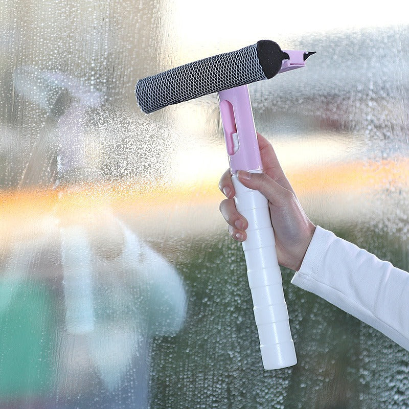 Limeless 3-in-1 Glass Cleaner: Spray, Scrub and Squeegee in One