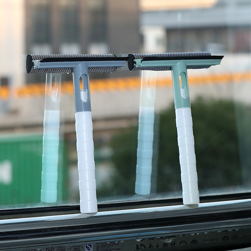 Limeless 3-in-1 Glass Cleaner: Spray, Scrub and Squeegee in One